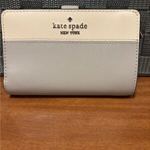 kate spade Cream and Gray Wallet